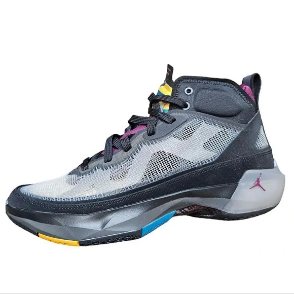 Nike Air Jordan XXXVII 37‎ Bordeaux Black Midnight Fog DD6958-001 Men's Size 8 - Picture 6 of 9